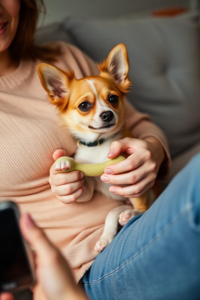 Pet creator with a small dog